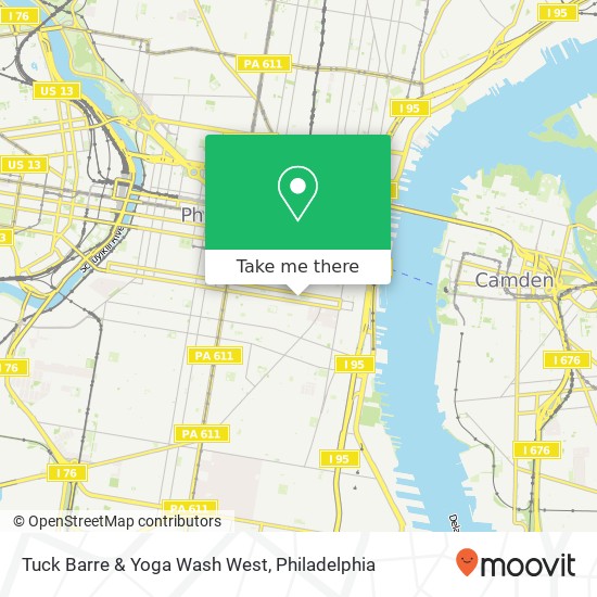 Mapa de Tuck Barre & Yoga Wash West