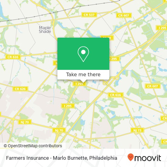 Farmers Insurance - Marlo Burnette map