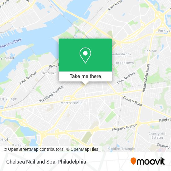 Mapa de Chelsea Nail and Spa