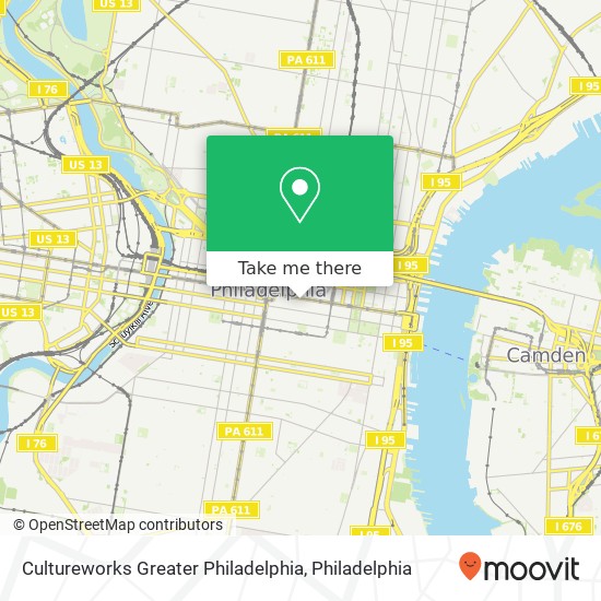 Cultureworks Greater Philadelphia map