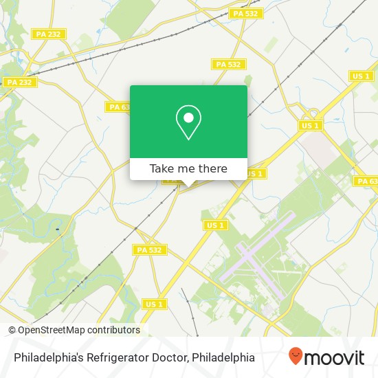 Mapa de Philadelphia's Refrigerator Doctor
