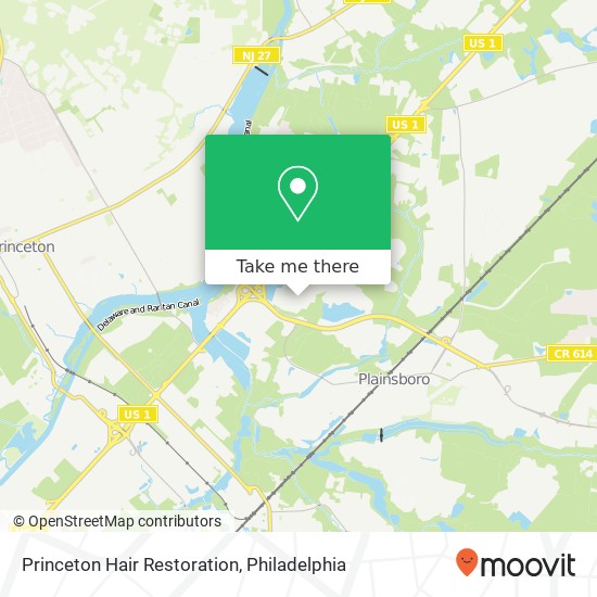 Princeton Hair Restoration map