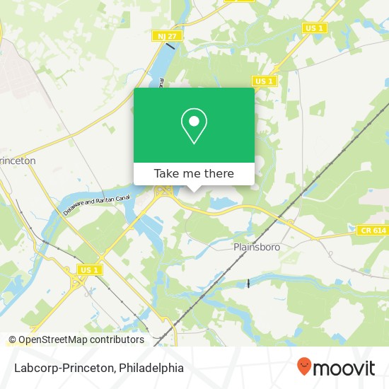 Labcorp-Princeton map