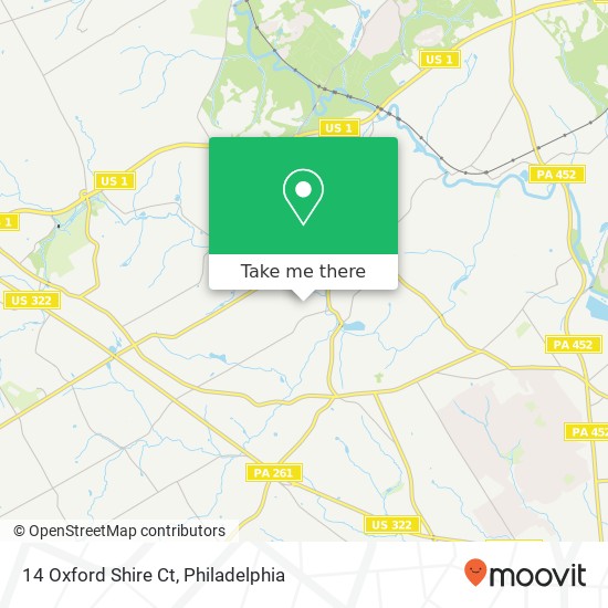 Mapa de 14 Oxford Shire Ct