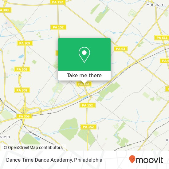 Mapa de Dance Time Dance Academy