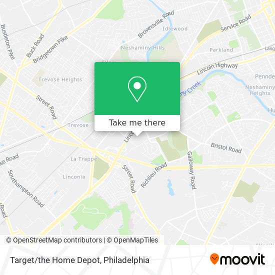 Target/the Home Depot map