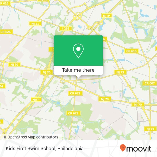 Mapa de Kids First Swim School