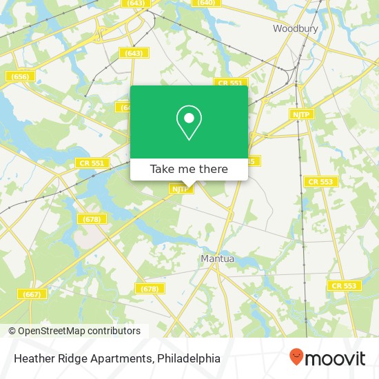 Mapa de Heather Ridge Apartments