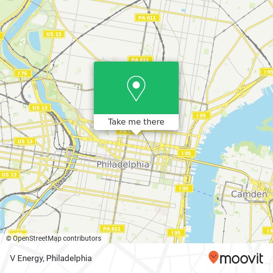 V Energy map
