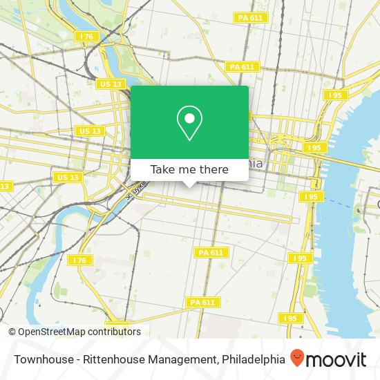 Townhouse - Rittenhouse Management map