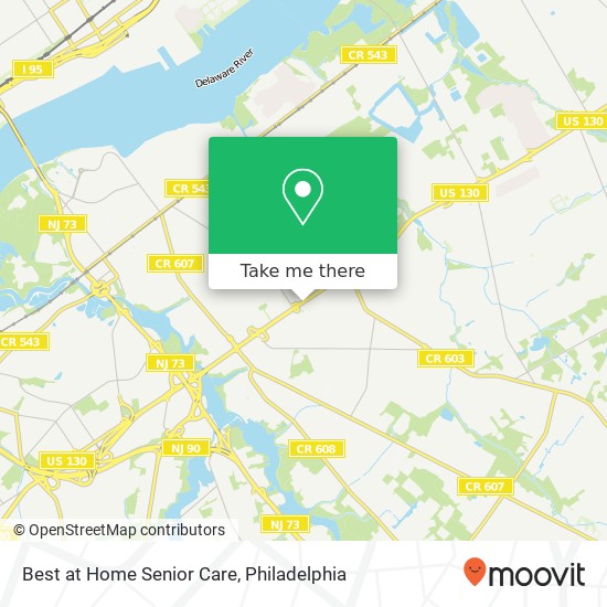 Best at Home Senior Care map