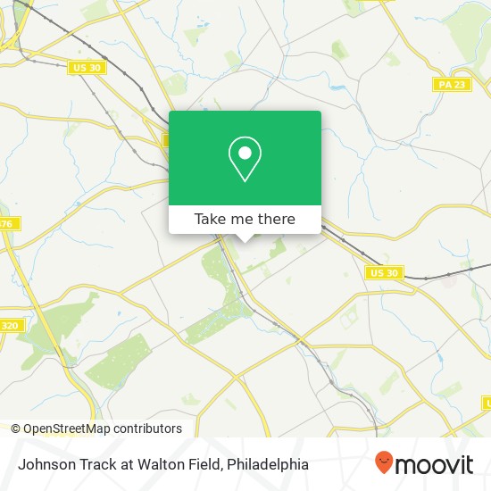 Johnson Track at Walton Field map