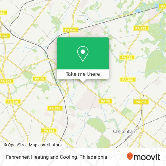 Fahrenheit Heating and Cooling map