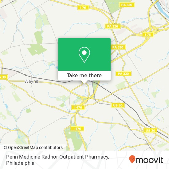 Penn Medicine Radnor Outpatient Pharmacy map