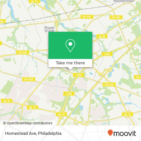 Mapa de Homestead Ave