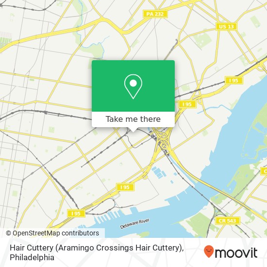 Hair Cuttery (Aramingo Crossings Hair Cuttery) map