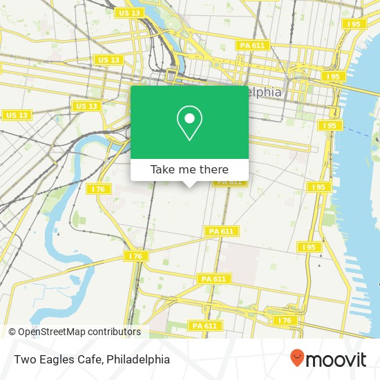 Mapa de Two Eagles Cafe