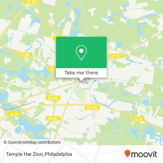 Mapa de Temple Har Zion