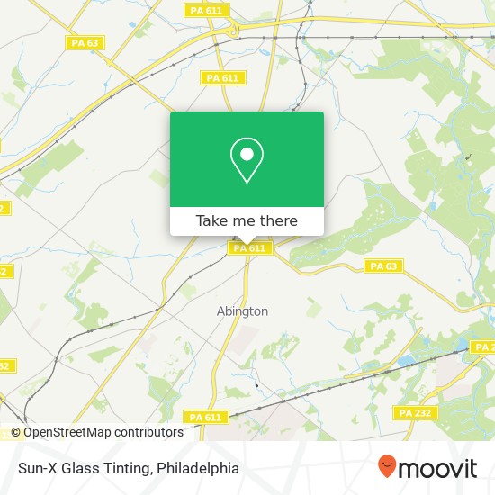 Sun-X Glass Tinting map