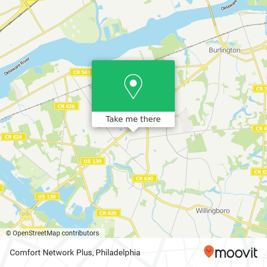 Mapa de Comfort Network Plus