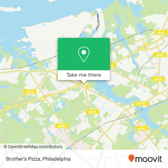 Mapa de Brother's Pizza