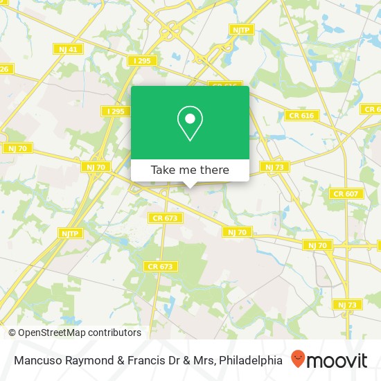 Mancuso Raymond & Francis Dr & Mrs map