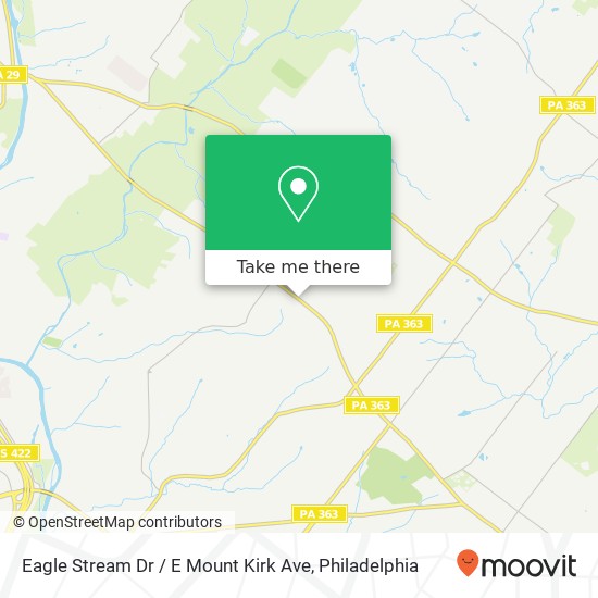 Mapa de Eagle Stream Dr / E Mount Kirk Ave