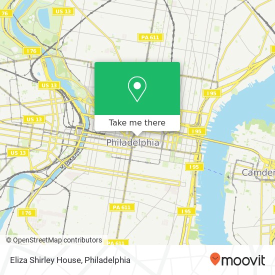 Eliza Shirley House map