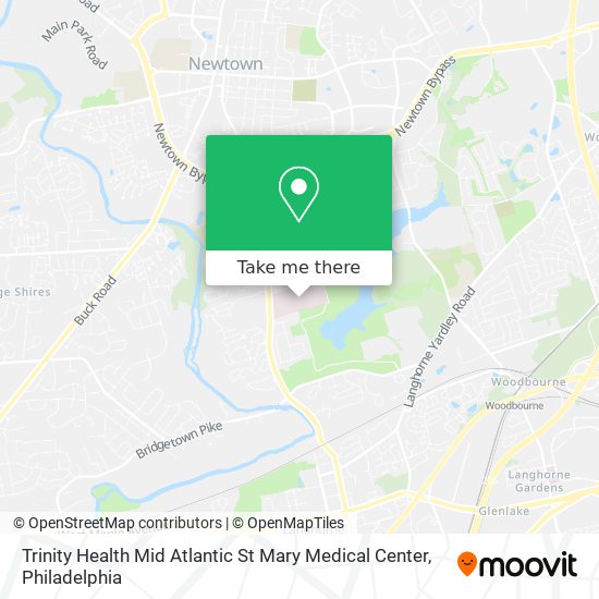 Trinity Health Mid Atlantic St Mary Medical Center map