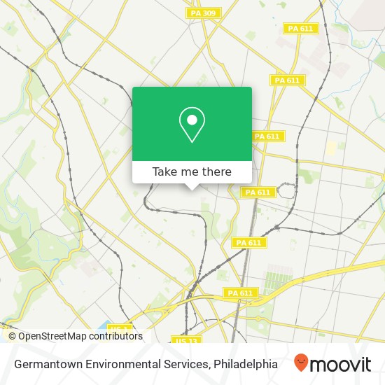 Germantown Environmental Services map