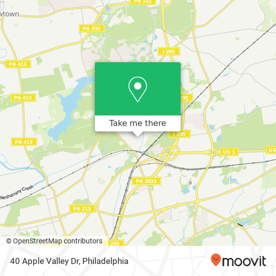 Mapa de 40 Apple Valley Dr