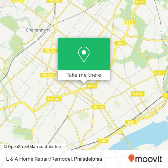 L & A Home Repair/Remodel map