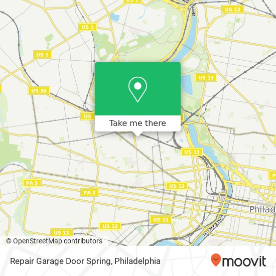 Mapa de Repair Garage Door Spring