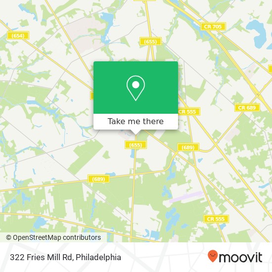 322 Fries Mill Rd map