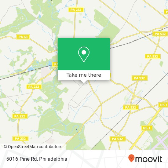 5016 Pine Rd map