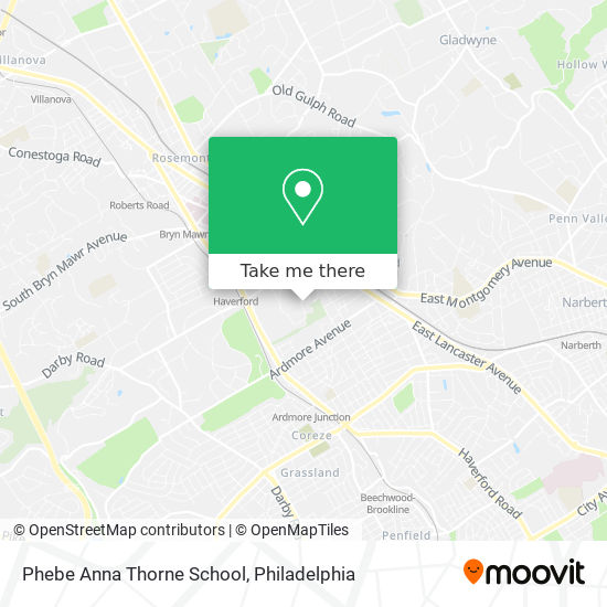 Mapa de Phebe Anna Thorne School