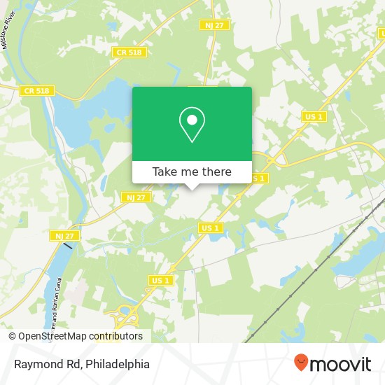 Raymond Rd map