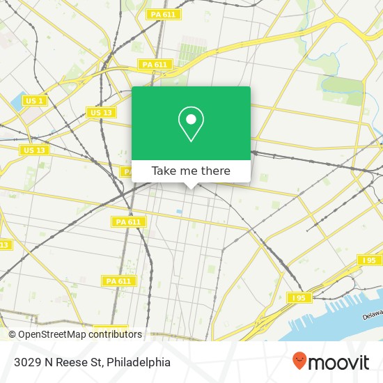 3029 N Reese St map