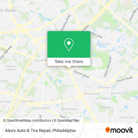 Alex's Auto & Tire Repair map