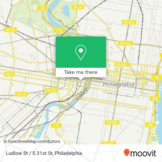 Ludlow St / S 31st St map