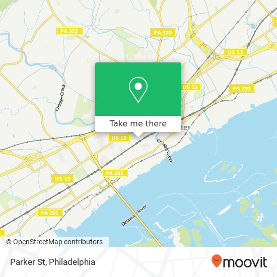 Parker St map