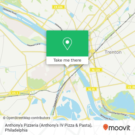 Mapa de Anthony's Pizzeria (Anthony's IV Pizza & Pasta)