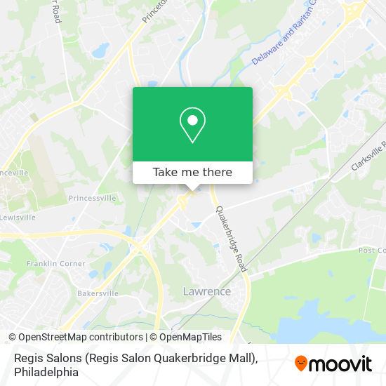Regis Salons (Regis Salon Quakerbridge Mall) map
