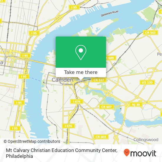 Mapa de Mt Calvary Christian Education Community Center