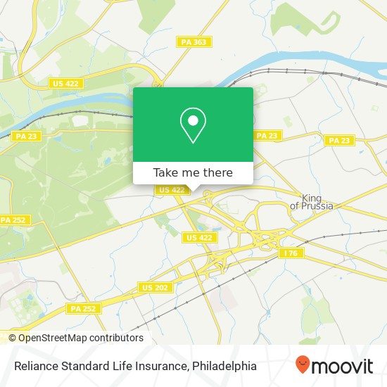 Reliance Standard Life Insurance map