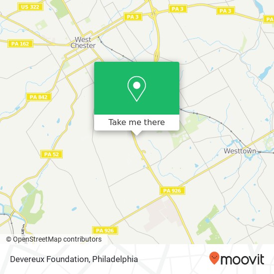 Devereux Foundation map