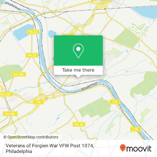 Mapa de Veterans of Forgien War VFW Post 1074