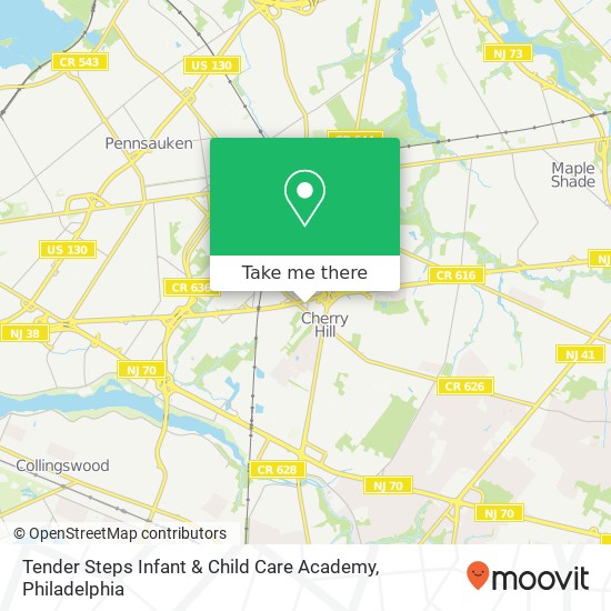 Mapa de Tender Steps Infant & Child Care Academy