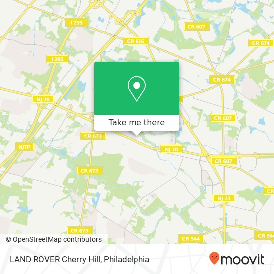 LAND ROVER Cherry Hill map