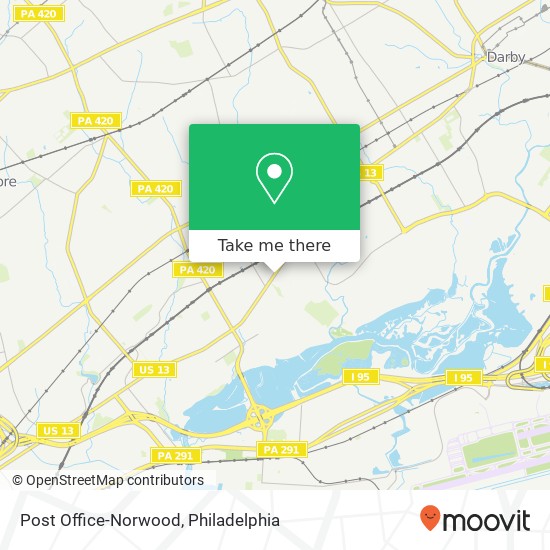 Mapa de Post Office-Norwood